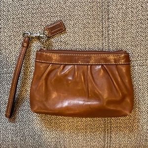 COACH LEATHER POUCH!! NEVER USED! 2 HOUR SALE!!